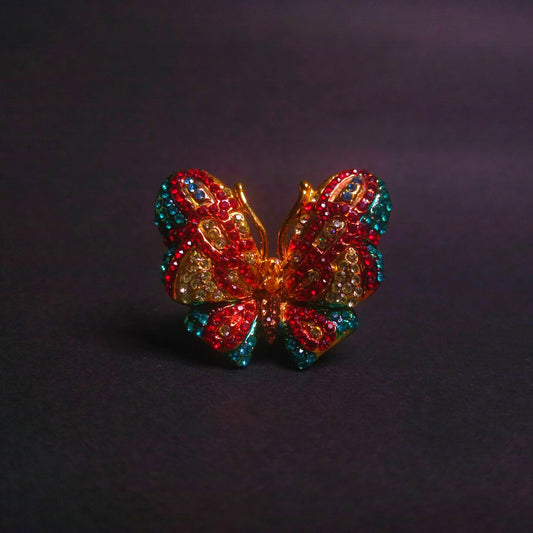 MOTYL CZECH CRYSTAL RING