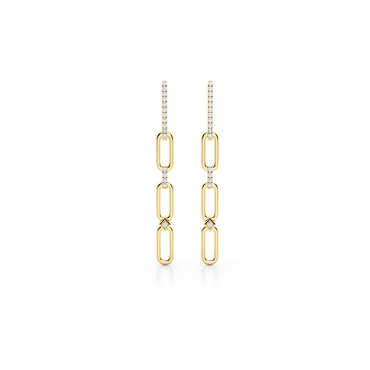 UMO Diamond Long Earrings - MIKING LLC