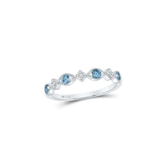 DULUTH TOPAZ DIAMOND BAND 