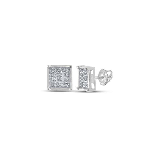 FANCY SQUARE Diamond Earrings - MIKING LLC